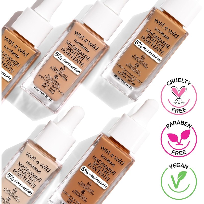 Base de Maquillaje Tinta Niacinamida – Cobertura Ligera, Acabado Natural