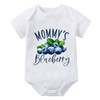 WOOYONGING Mommy's Blueberry New Born Baby Girls Gift Short Sleeve