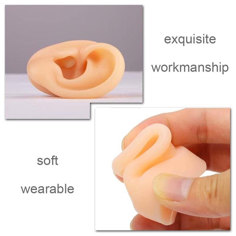 Human Ear Model Simulation Artificial Human Left Ear Silicone Ear