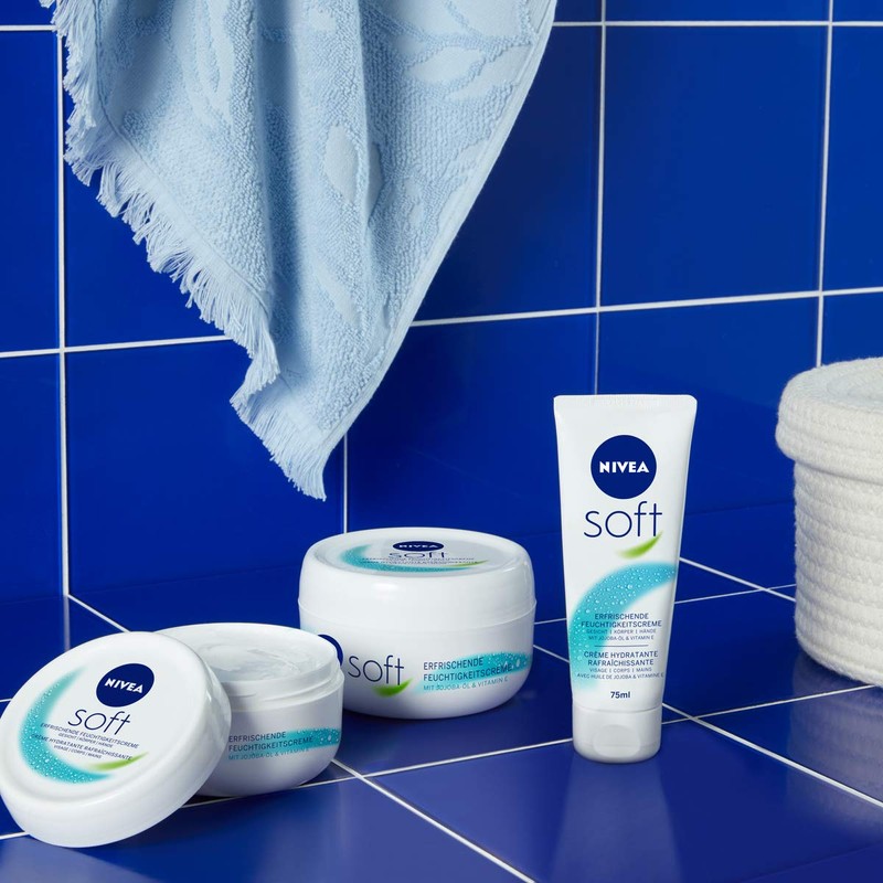 NIVEA Soft Refreshing Moisturising Cream (50 ml), Nourishing Soft Cream