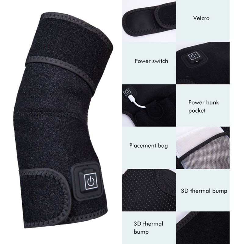 Electric Heating Elbow Protector 3 Speed Temperature Control Heated Elbow