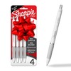 Sharpie S-Gel Pens, Medium Point (0.7mm), Pearl White Body, Black