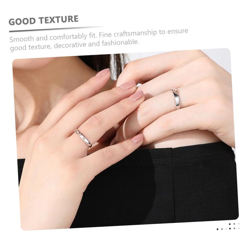 LIFKOME Promise Rings for Couples His and Hers Wedding Ring