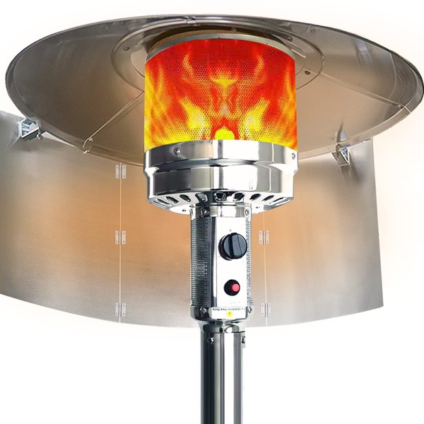 Youger Patio Heater Reflector Heat Focusing Reflector Outdoor Heaters for