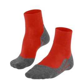 FALKE Men's TK5 Wander Wool Short M SSO Warm Thin Anti-Blister 1 Pair Hiking Socks, Orange (Samba Orange 8182), 9.5-10.5
