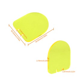 ToopMount Lens Shields Replacement Lenses 2 x Clear Shields 2 x Yellow Shields