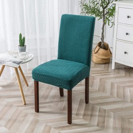 Genina Chair Covers for Dining Room Chair Covers Dining Chair Slipcovers Stretch Kitchen Parsons Chair Covers (Teal, 4 PCS)