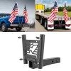 DYSO Hitch Mount Dual Flag Pole Holder Mount 2" Receiver