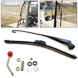 QYMOTO 15.7" UTV Golf Hand Operated Windshield Wiper,UTV Manual Wiper Scratch-resistant for CFMOTO UTV,Golf Cart,Polaris Ranger,Hisun Axis, Honda Pioneer