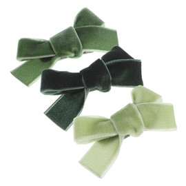 BIUDECO Velvet Bow Hairpin for Women Girls 3pcs Bowknot Hair Clips Hair Barrettes Adorable Bow Easy to Match