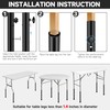 Laowu Table Leg Extenders for Folding Tables, Folding Table Legs