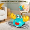 JUKUDAHU Crawling Crab Toy for 6-12 12-18-36 Months Baby Toys