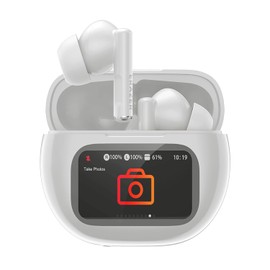 NAGFAK ERAZER XP12 Translation Earbuds Real Time, 3-in-1 Translator Earbuds in 135 Languages & Accents with APP Bluetooth 5.4 Translation Device for Travel Business Learning (White)