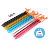 HIKEMAN 20 Pack Tent Pegs Aluminium Alloy Tent Stakes with