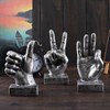 Nice purchase Hand Finger Gesture Desk Statues Fingers Sculpture Creative