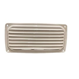 PLASTIMO Q8T-KAZ-N00-004 17657C Louver Ventilator, 7.5 x 3.5 inches (190 x 90 mm), White