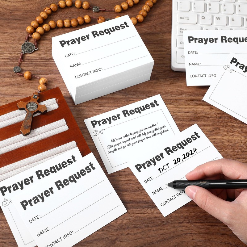 Moinchore 200 Pcs Prayer Request Cards 3x4 Inch Inspirations Prayer
