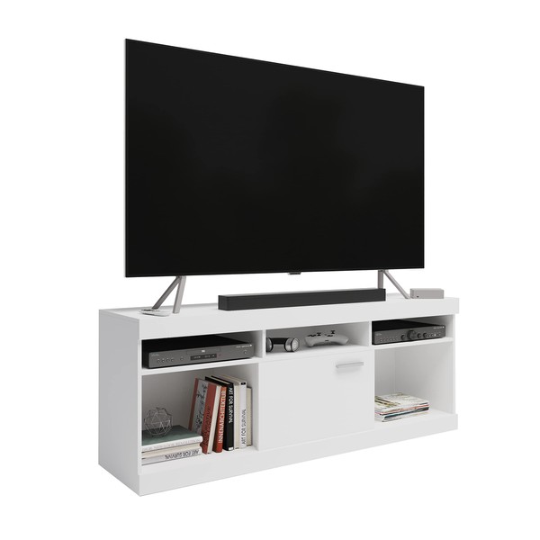 Techni Mobili TV Entertainment Stand, 61" L x 15.75" W x 26.8" H, White