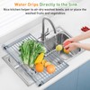 MERRYBOX Roll Up Dish Drying Rack, Over The Sink Dish