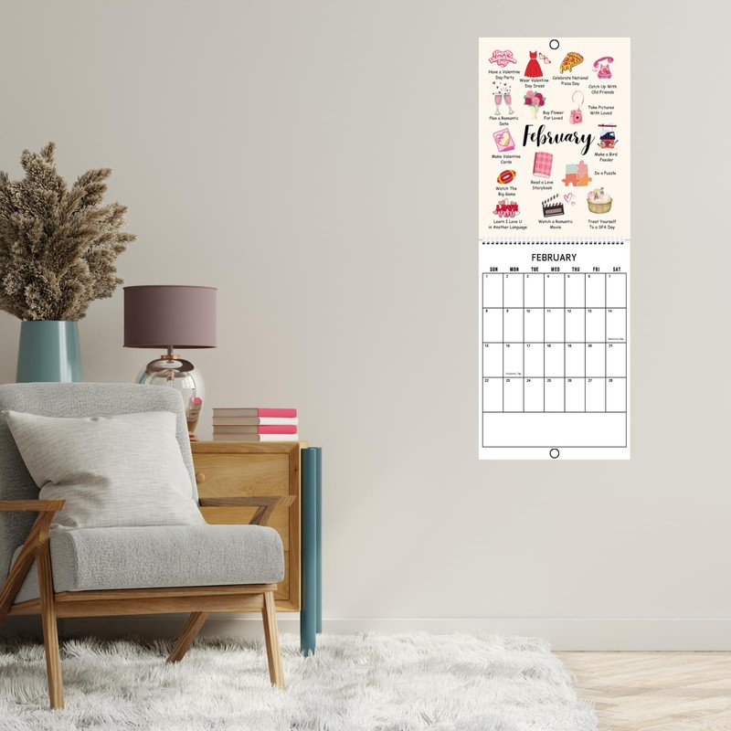 Wall Calendar 2026 Vertical Monthly Wall Calendar 12 Month Hanging
