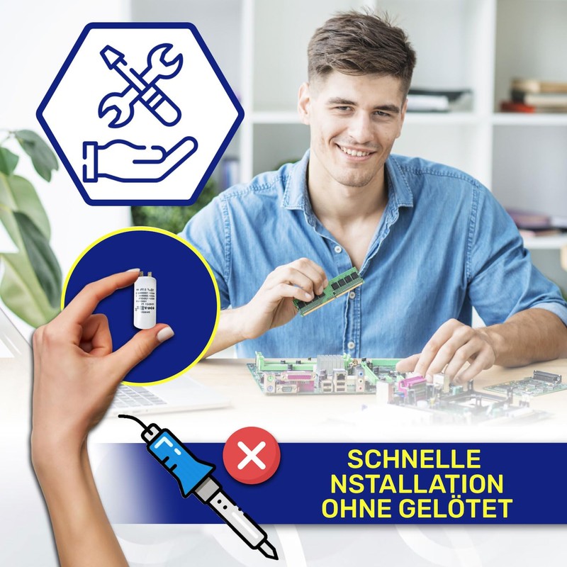 Capacitor 2.5µf 450V 50/60Hz Starting Capacitor Type CBB60 with an