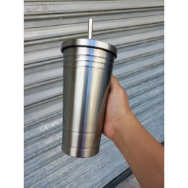 KH Termo Aluminio Vaso Con Popote Calor Frio Termico Colores