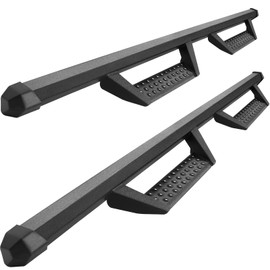 BINARY STAR Running Boards Compatible with Vehicle 2007-2018 Jeep Wrangler JK 4 Doors, 3.5 Inches Drop Down Side Steps, Wrangler Step Bars, Wrangler Nerf Bars Made with Carbon Steel.