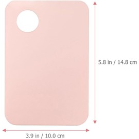 Placa Mezcladora para Maquillaje Acrílica Juego de 2 con Espátula Base Cosmética y Pigmentos, Formato Práctico de Sujeción, Kit Profesional de Dos Piezas