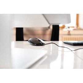 CHERRY GENTIX 4K, Wired Mouse, High-Precision Optical Sensor, 4-Stage Switchable Resolution, Perfect Ergonomy, 6 Keys and Scroll Wheel, Black