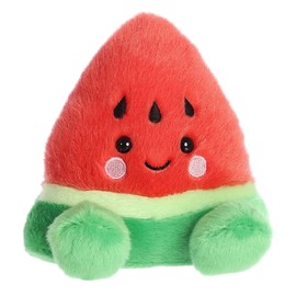 Aurora® Adorable Palm Pals™ Sandy Watermelon™ Stuffed Animal - Pocket-Sized Play - Collectable Fun - Red 5 Inches