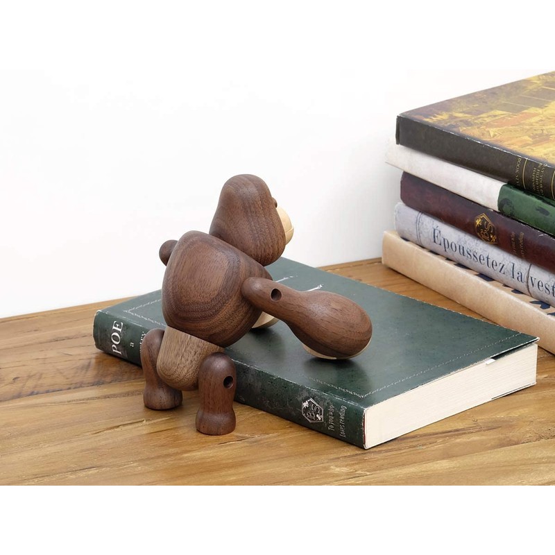 Gorilla Gorilla Figurine, Wood, Animal, Object, Scandinavian Miscellaneous Goods, Interior