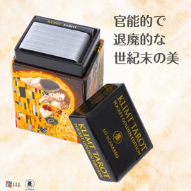 Marseille Tarot Divination Cards, 78 Cards, Klimt Tarot Golden Mini Edition KLIMT TAROT POCKET GOLDEN EDITION, Includes Japanese Instruction Manual (English Language Not Guaranteed)