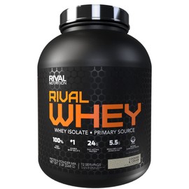 RIVAL NUTRITION Rival Whey – 5LB Cookies & Cream – Whey Isolate Primary Source Protein Powder | 24g Protein for Muscle Gain - 72 Servings