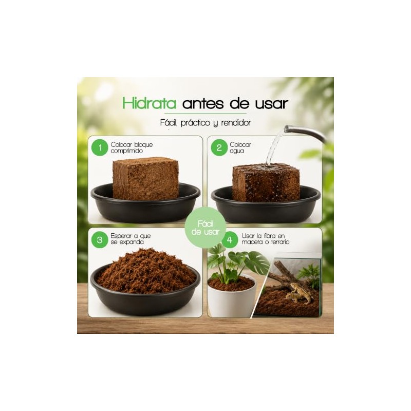 Smart Garden Fibra Coco Comprimida 14cm 8cm Tus Macetas Huertos
