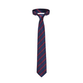 MERSADA Classic tie elegant tie with pattern for stylish men, Dark blue, dark red