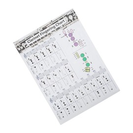 Clarinet Fingering Chart,Clarinet Fingering Chart Poster Clarinet Training Aids for Beginner (Clarinet chord score (tuba))