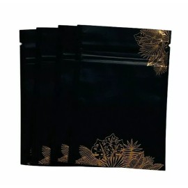 SNIFFY 50 Pack Smell Proof Mylar Bags Foil Pouch Resealable Zip Lock 3.5 x 5 Inches