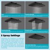 Hibbent 5 Spray Modes Shower Head, 13'' High Pressure Rain