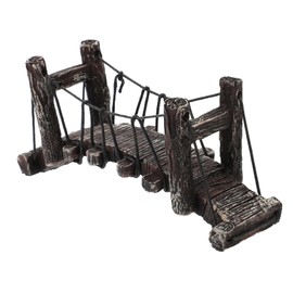 SUPVOX Pet Jungle Decorative Bridge Stylish Aquarium Ornament for Freshwater Seawater Tanks Durable Landscape Decoration Easy to Non Fading Design