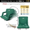 BRAWNTIDE Stadium Chair with Back Support - Comfy Cushion, Thick