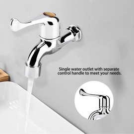 GOTOTOP Sink Faucet Plastic Single Cold Water Faucet Washing Machine Faucet Sink Basin Water Tap with Single Spout & Handle #1