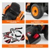 JOYLDIAS 12V Electric Orange Ride On Car Excavator Truck Digger