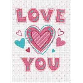 Crafting Spark (Wizardi) Love You WD2314 10.6 x 14.9 inches Crafting Spark Diamond Painting Kit