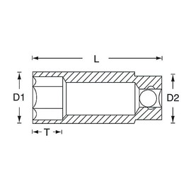 Aston Martin Cygnet 3/8 Drive 1/2" dyi-pusoketto 12203