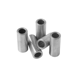 Steel Spacer 1/2" OD x 5/16" ID, Round Spacer Unthreaded Standoff Bushing Plain Finish, Fits Screws, Bolts 5/16" or M8, Metal Spacers Online (1-3/16" Length, 10 Pack)