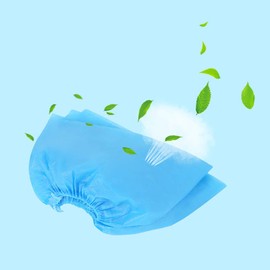 TOPINCN Paquete de 100 Fundas Desechables para Zapatos, 50 Pares de Fundas Desechables para Botas, Fundas Antideslizantes para Zapatos con Banda Elástica, Protege Tu Hogar, Alfombra,