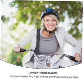 WOONEKY 2pcs Boy Girl Bike Brake Lever Hand Brakes for Repair and Maintenance Black Easy to Install Essential Spare Parts for Safety and Practical Use