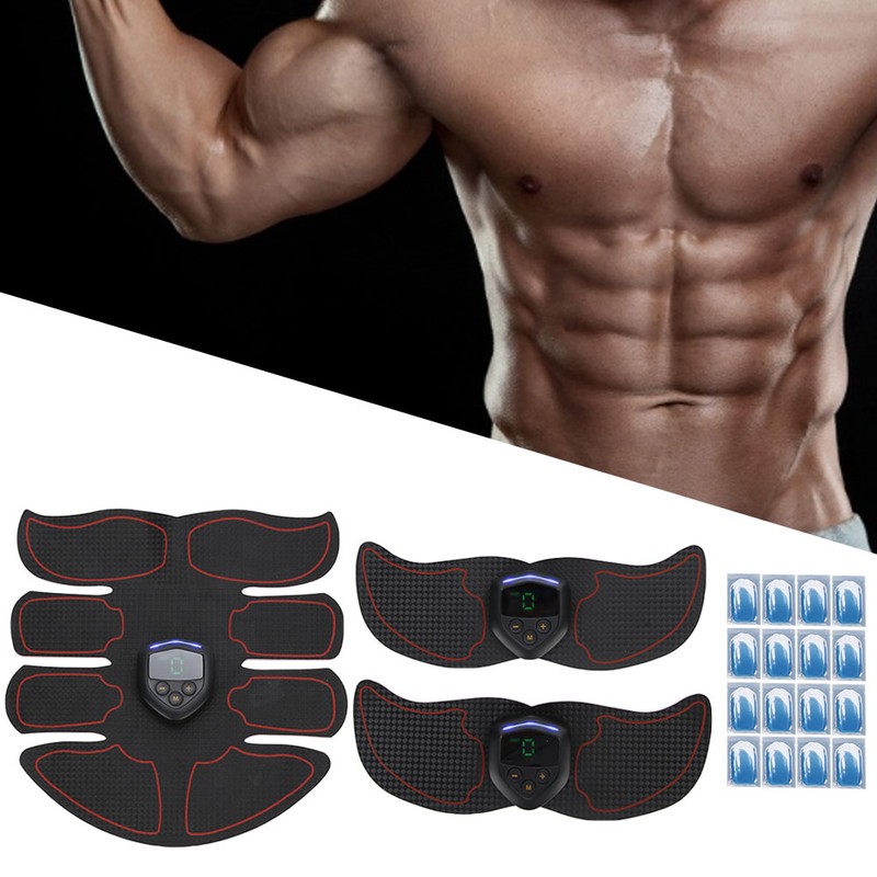 EMS Abdominal Muscle Trainer Portable Digital Charging Exercise Fitness Patch