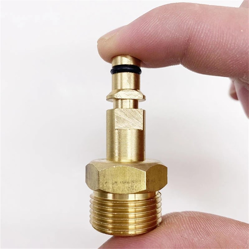 Michear High Pressure Washer Adapter,Hose Adapter Quick Connect, Brass M22