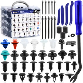 1045PCS Car Push Retainer Clips Auto Body Plastic Screws Panel Bumper Clips Nylon Auto Push Pin Rivets Kit Set with Fastener Remover for GM Toyota Nissan Ford Honda Chrysler Acura